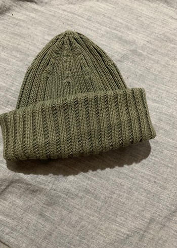 Örgü haki Bere - Görsel 4