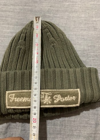 Örgü haki Bere - Görsel 2