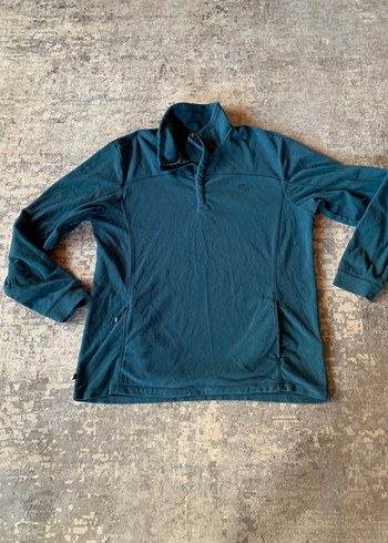 C&A Turkuaz Erkek Yarım Fermuarlı Polar Sweatshirt