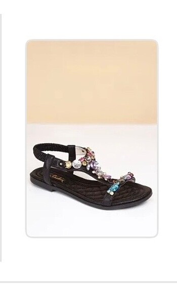 Pierre Cardin 38 beden taşlı sandalet