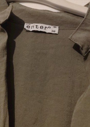 Kadın Keten Uzun Kemerli Elbise - Görsel 3