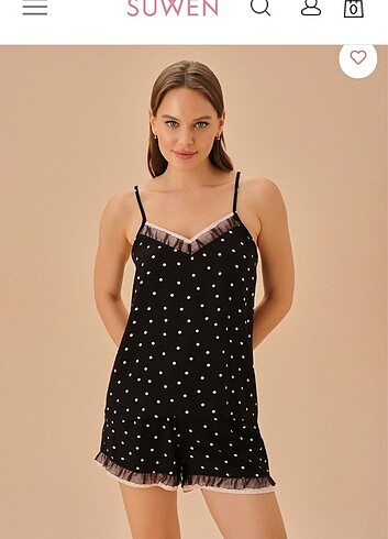 m Beden Suwen pijama takımı