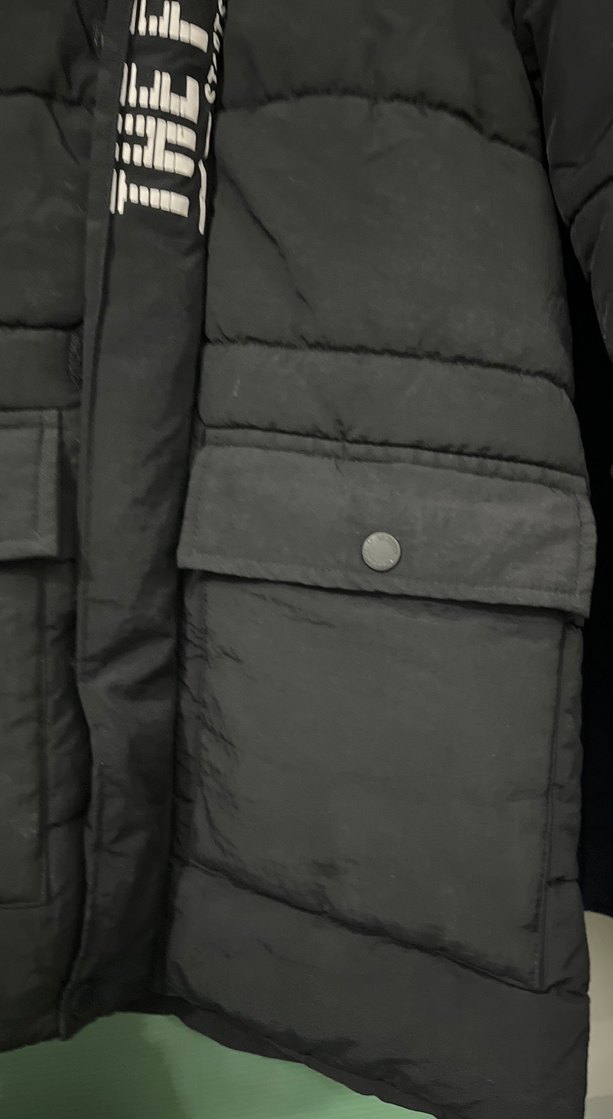 Çocuk Siyah fermuarlı mont 10 ve 12 yaş - Görsel 2