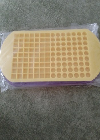 Bej Silikon Mini Kare ve Yuvarlak Kalıp