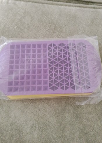Diğer Bej Silikon Mini Kare ve Yuvarlak Kalıp