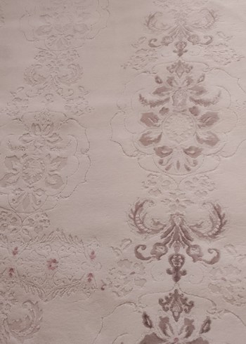 Beyaz İşlemeli Modern Klasik Halı - Görsel 2