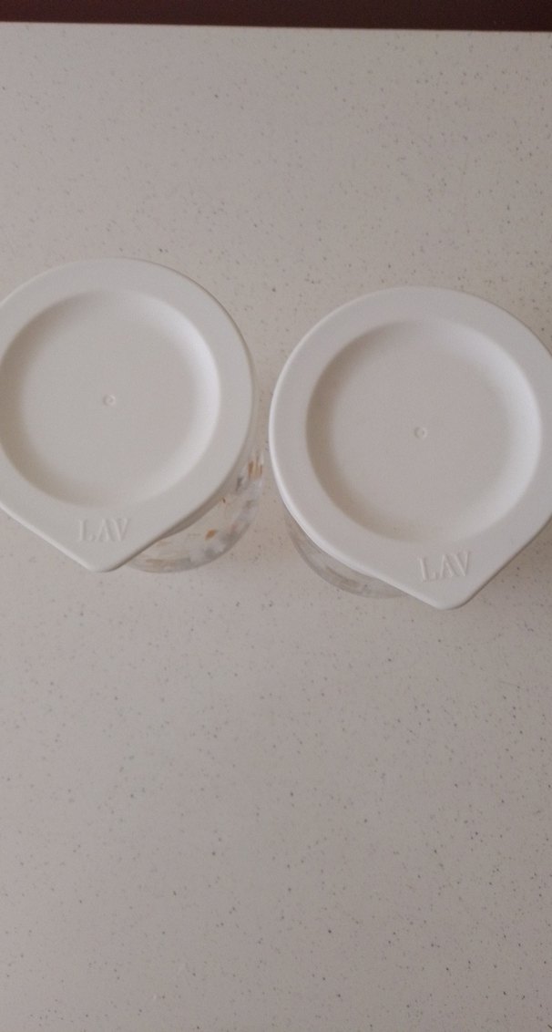 Beyaz Kapaklı Desenli Cam Kavanozlar - Görsel 4