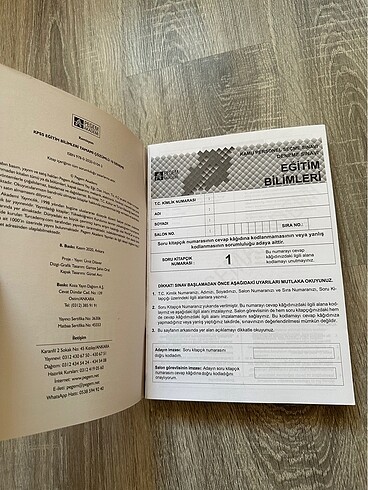  KPSS eğitim bilimleri deneme seti