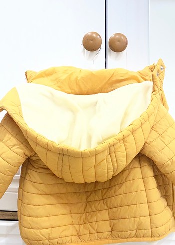 Sarı Fermuarlı İnce ünisexs Çocuk Mont - Görsel 4