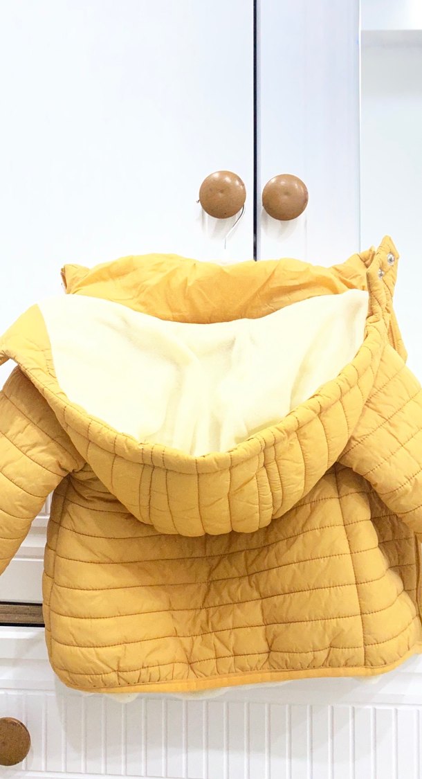 Sarı Fermuarlı İnce ünisexs Çocuk Mont - Görsel 4