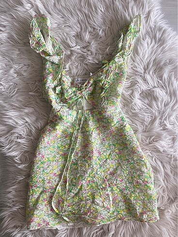 Koton çiçekli yazlık elbise