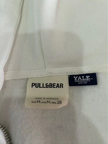 m Beden beyaz Renk Pull&bear yale crop ceket