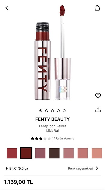 Beden fenty beauty lipstick