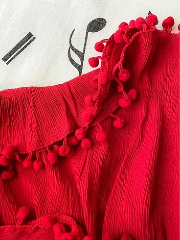 Zara Kırmızı bluz
