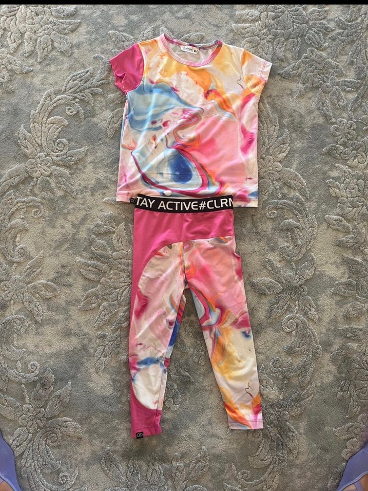 Coloronias 4 yaş tayt tişört spor takım - Görsel 3