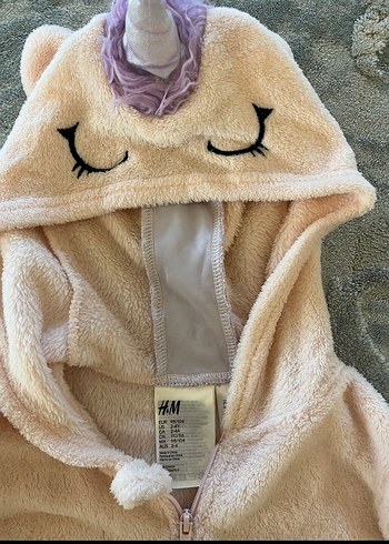 H&M unicorn oyuncaklı tulum 2-4 yaş - Görsel 2