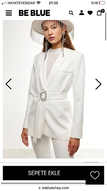 Be blue blazer ceket
