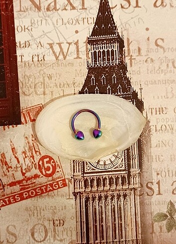 Kalp detaylı piercing septum - Görsel 3