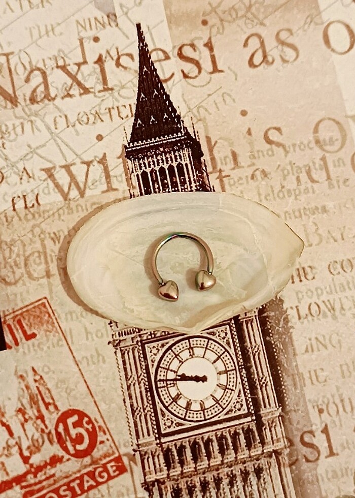 Kalp detaylı piercing septum - Görsel 4