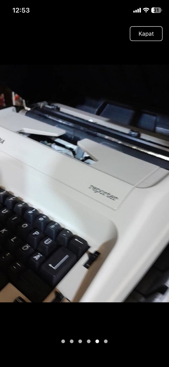 Elektrikli&çantalı daktilo az kullanılmıştır - Görsel 3
