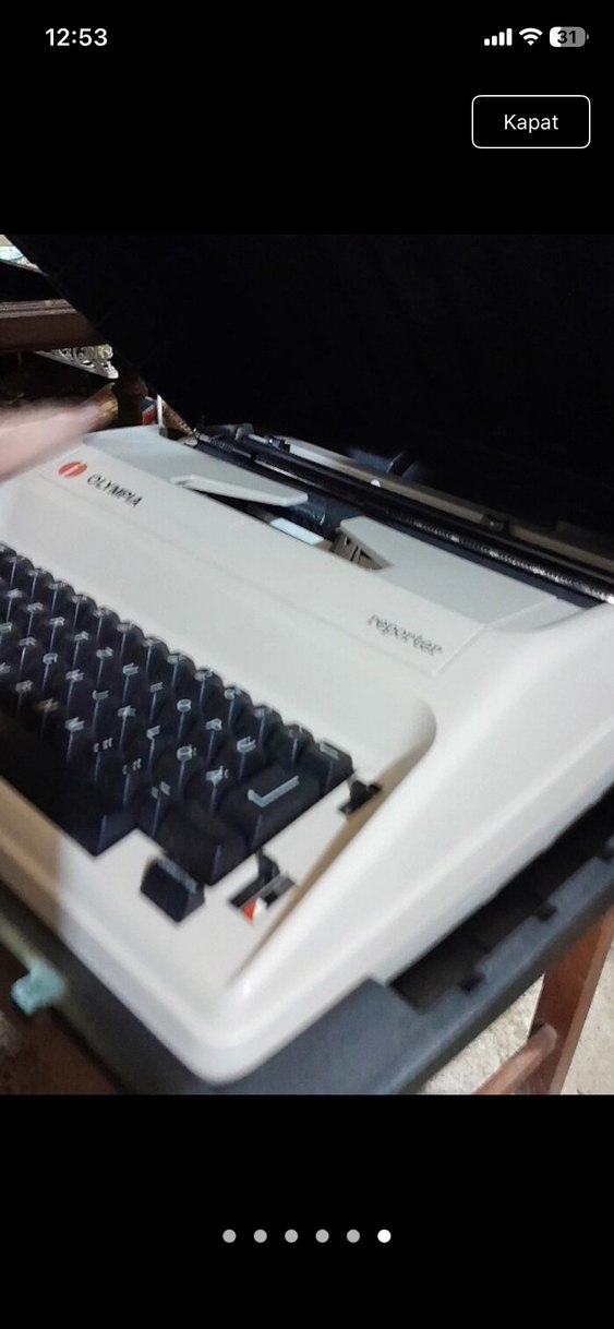 Elektrikli&çantalı daktilo az kullanılmıştır - Görsel 4