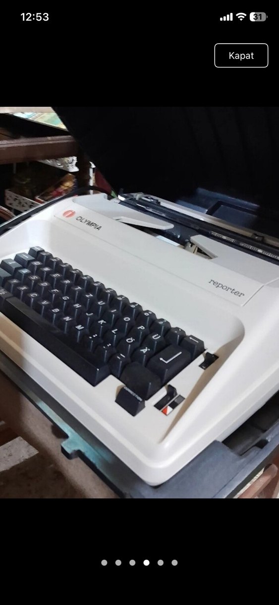 Elektrikli&çantalı daktilo az kullanılmıştır - Görsel 2
