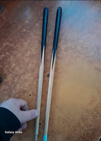 Ahşap oyma bilorda sopaları - Görsel 5