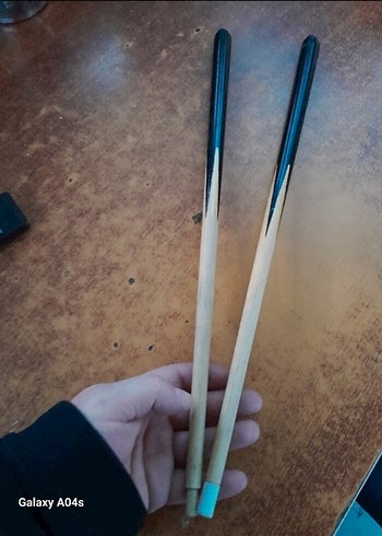 Ahşap oyma bilorda sopaları - Görsel 6