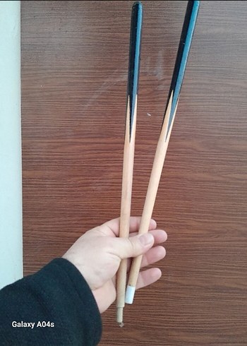 Ahşap oyma bilorda sopaları - Görsel 2