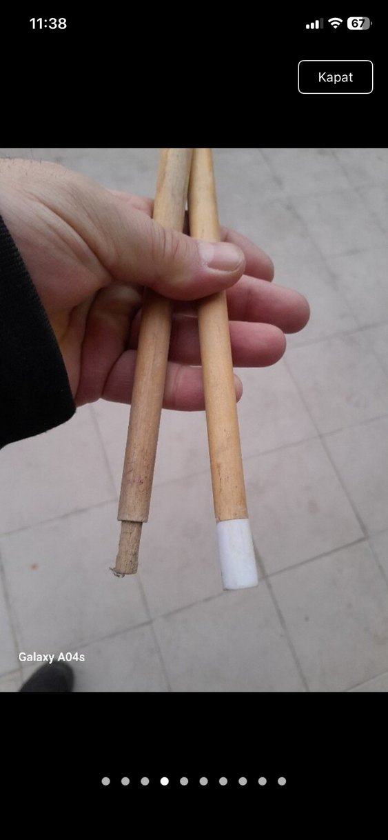 Ahşap oyma bilorda sopaları - Görsel 3