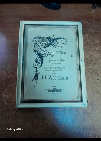 J.B. Weckerlin piyano notaları - Görsel 3