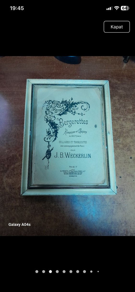 J.B. Weckerlin piyano notaları - Görsel 3