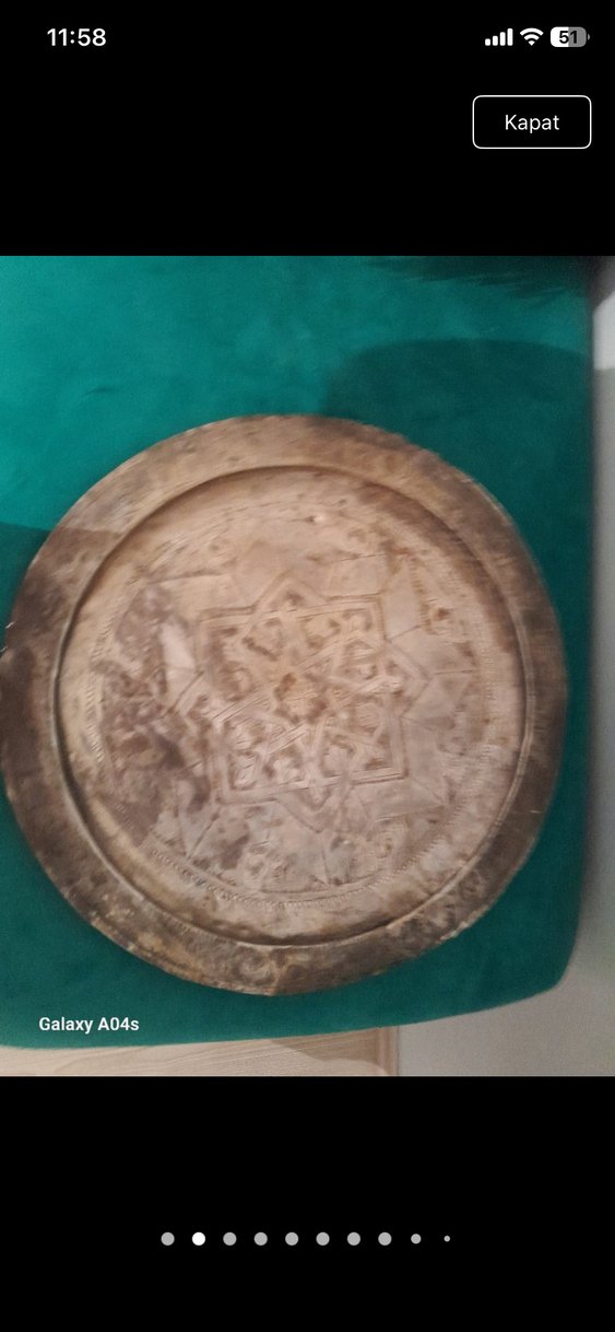 Bakır tepsi - Görsel 2