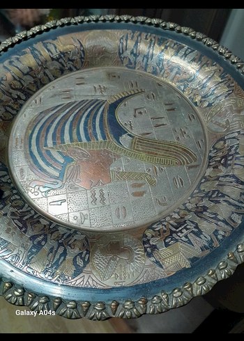 Bakır işlemeli duvar tabagı - Görsel 6