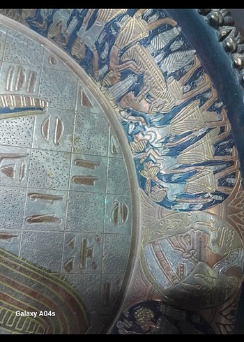 Bakır işlemeli duvar tabagı - Görsel 2