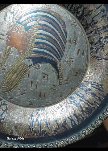 Bakır işlemeli duvar tabagı - Görsel 3