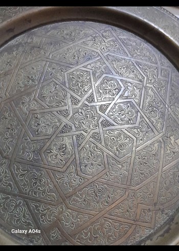 Bakır işlemeli tabak yeni - Görsel 5