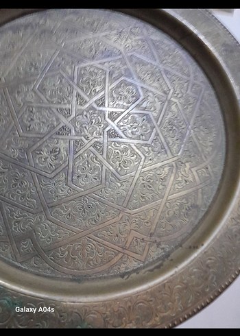 Bakır işlemeli tabak yeni - Görsel 2