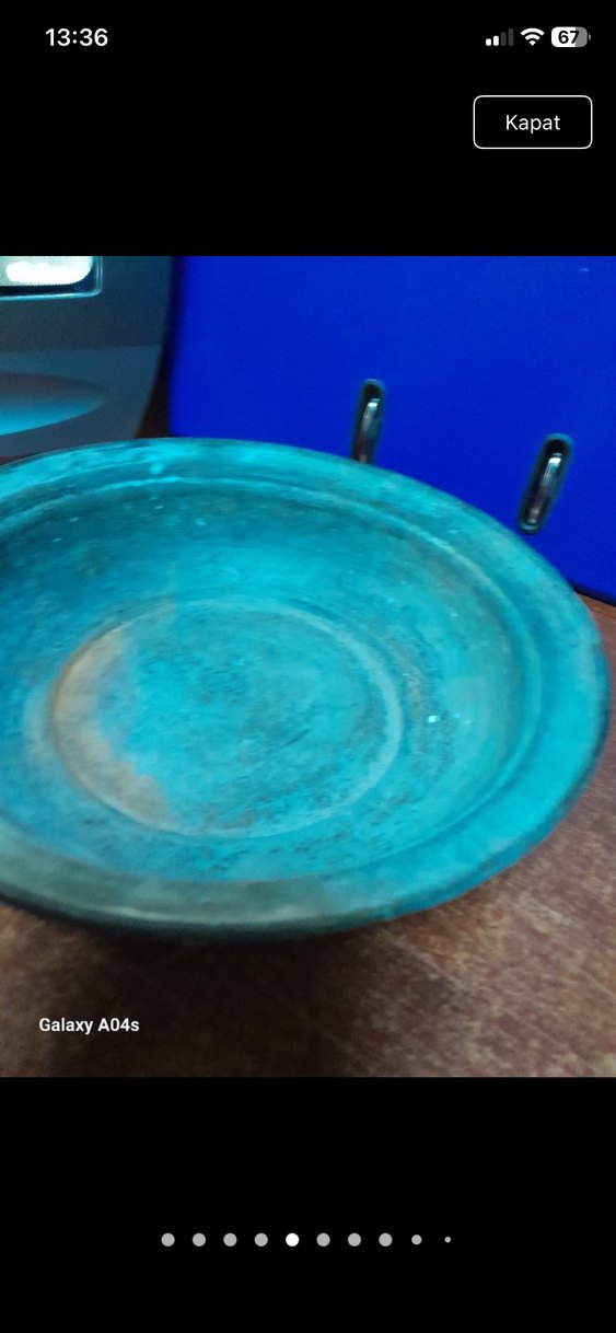 Oamanlı bakır tabak - Görsel 5