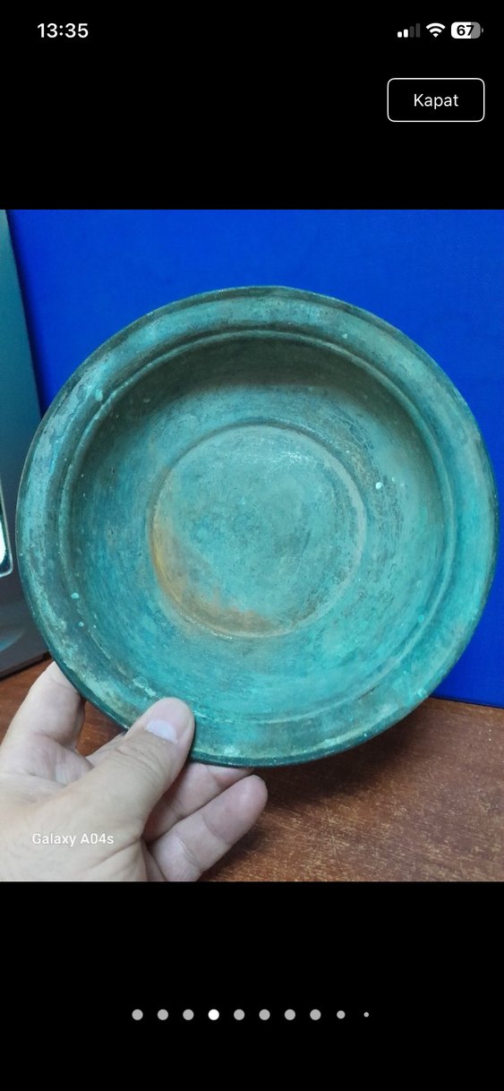 Oamanlı bakır tabak - Görsel 4