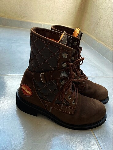 Harley Davidson Harley Davidson Orjinal hakiki deri bot