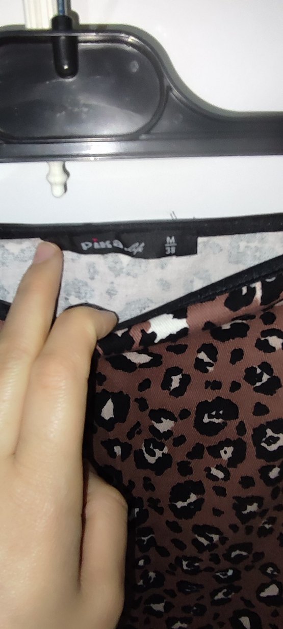 Kahverengi Desenli Hamile Midi Etek - Görsel 2