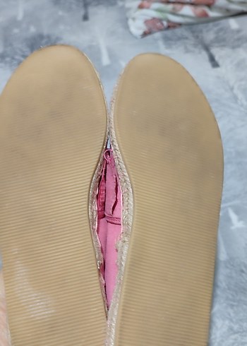 Pembe Süet Fırfırlı Dolgu Topuklu Espadril - Görsel 3