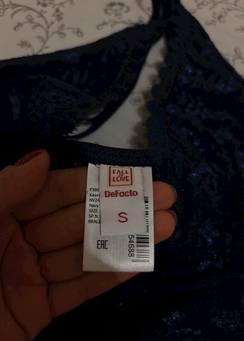 s Beden mavi Renk Lacivert Gotik Dantel Bralet