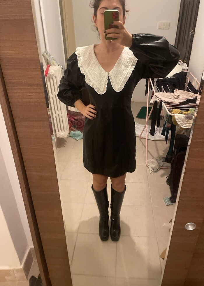 Trendyolmilla Deri elbise - Görsel 2