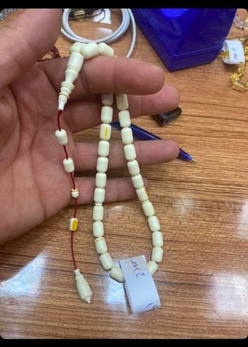 Erkek krem Mahjong katolin oyun taşı tesbih