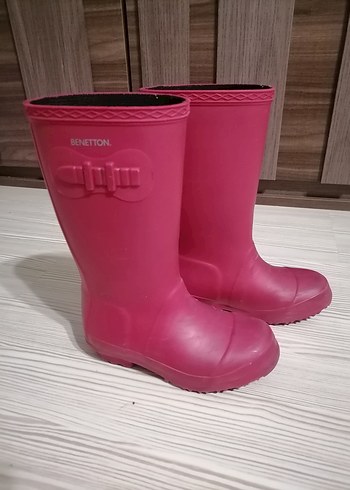 Pembe Kız Çocuk Benetton Çizme - Görsel 2