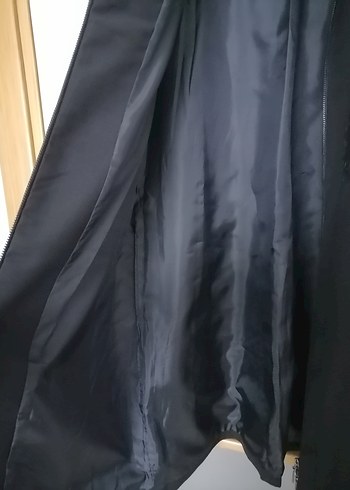 Kürk Detaylı Siyah Uzun Kadın Yelek - Görsel 7