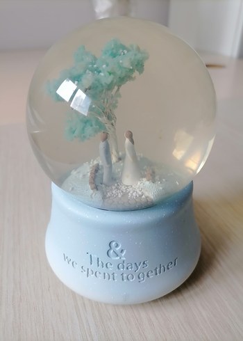 Turkuaz Renkli Figürlü Kar Küresi-Sıfır ürün - Görsel 8