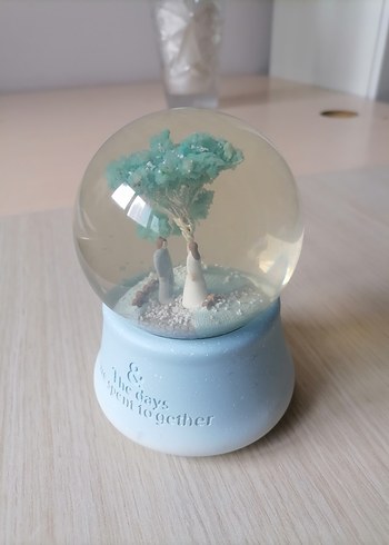 Turkuaz Renkli Figürlü Kar Küresi-Sıfır ürün - Görsel 4